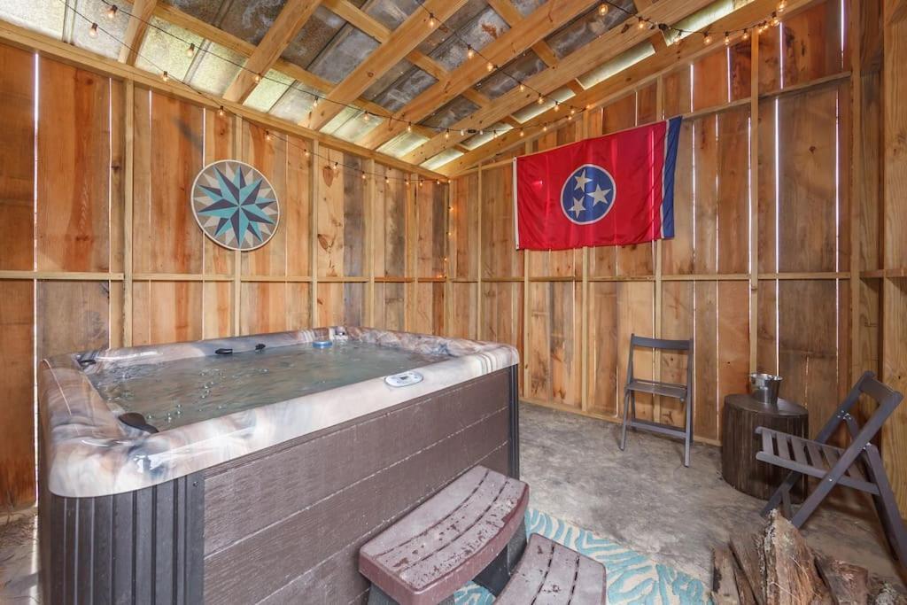 Romantic A-Frame Private Hottub Firepit Neargsmnp Севьервилл Экстерьер фото